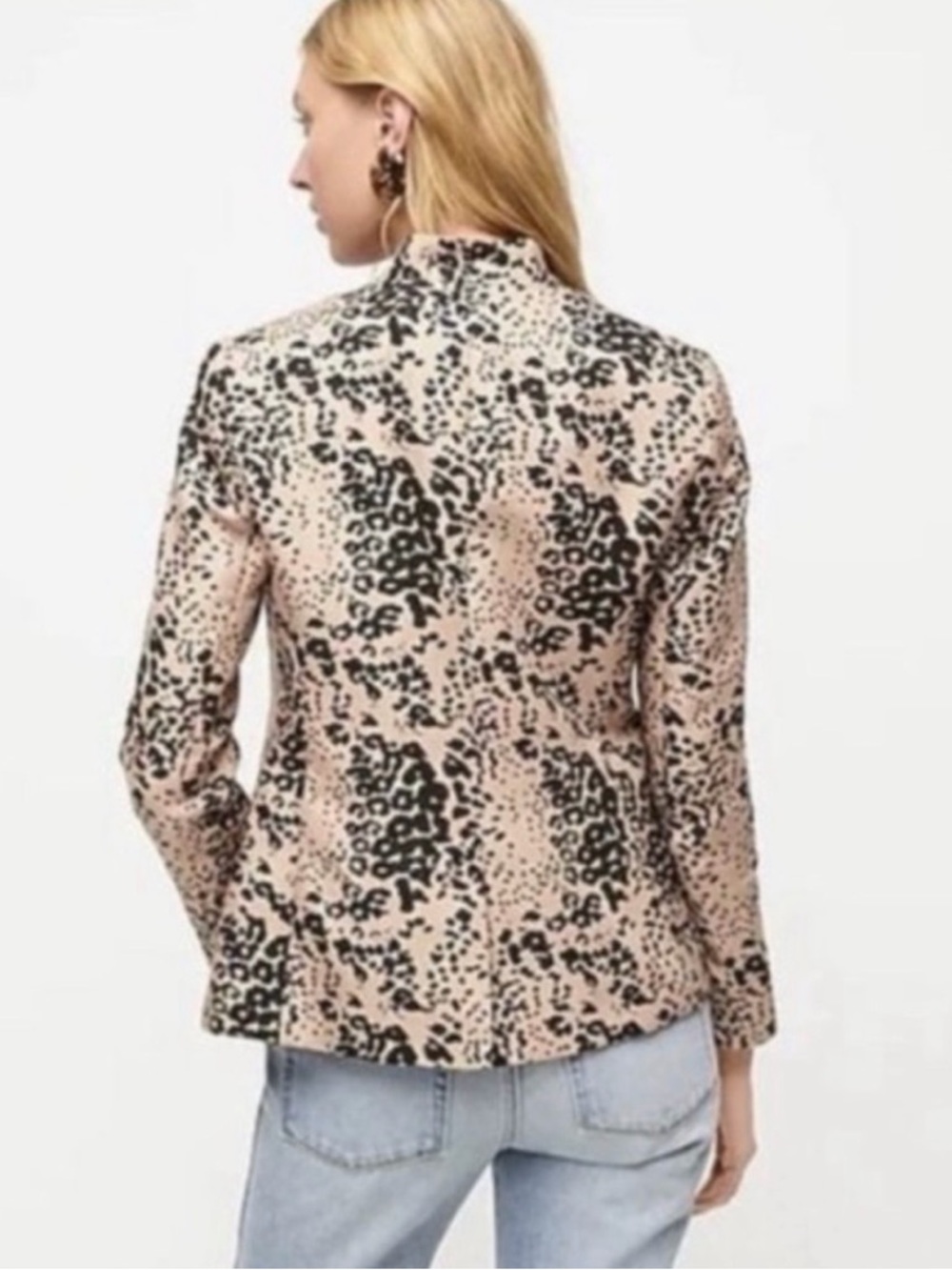 J. Crew going out blazer Leopard-Print Open Blazer - Picture 2 of 8